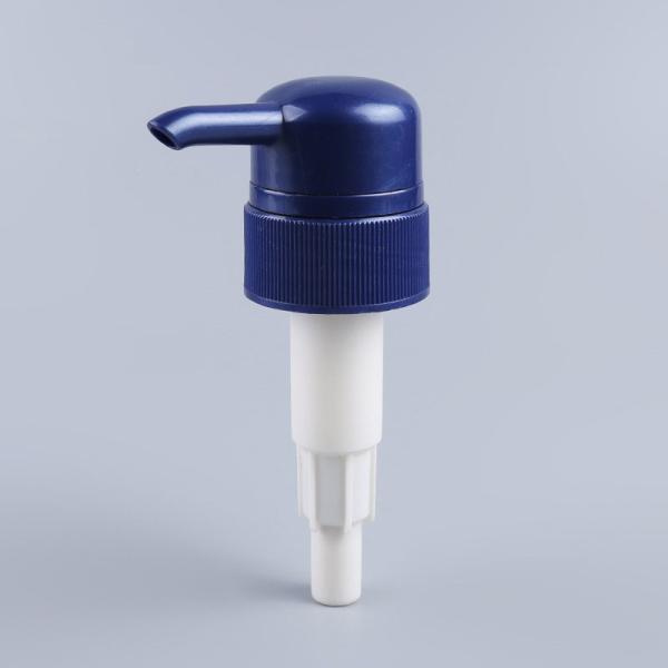 Hair lotions bottle pump head in blue color