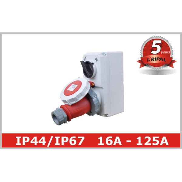 Compact Industrial Power Socket 16A for Electrical Power Distribution