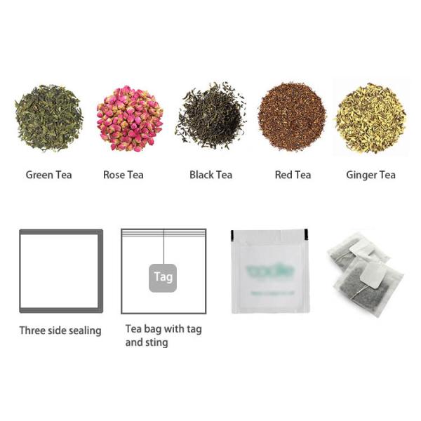 Пакетики чая Роза заполняя управление PLC запечатывания машины упаковки трехстороннее