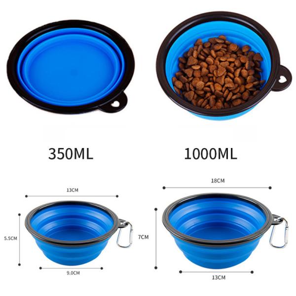 Collapsible Travel Dog Bowl Top Seller Foldable Silicone for Pet Owners on the Move
