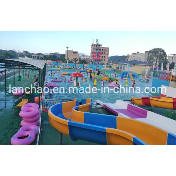 Fiberglass Kids Water Amusement Park Equipment Playground With Slides