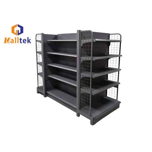 Customized Supermarket Gondola Shelving System Gondola Stand Shelf 5 Layers