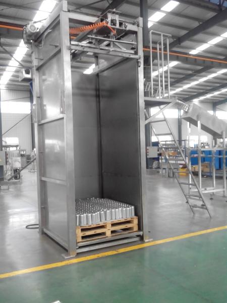 Electric 50Hz 3 Phase Packing Production Line , Bottle Can Depalletizer Machine