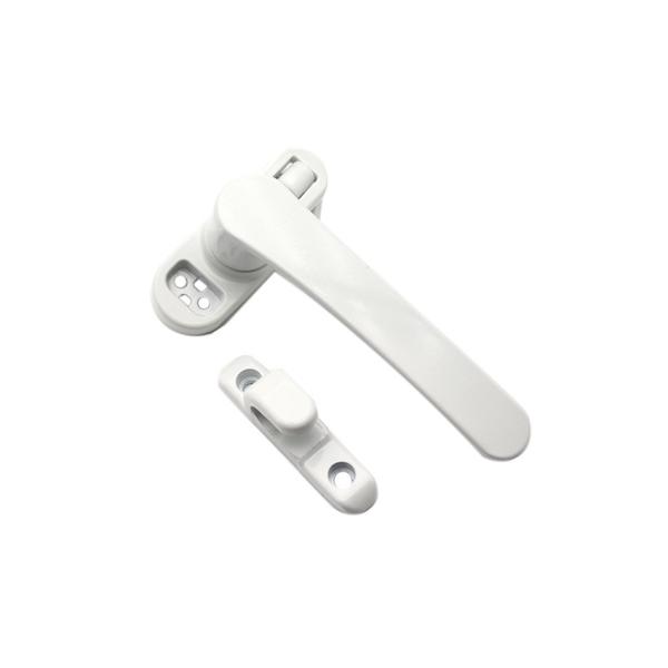 Seven Character White Flat Foot Casement Window Handle Door Window Solid Aluminum