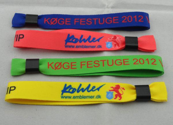 Promotional Gift Customized Cotton Woven Wrist Band For Sports