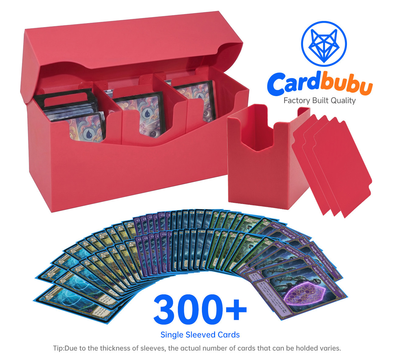 TCG Yugioh Storage Box 8.81in Storage OEM 300 Card Storage Box