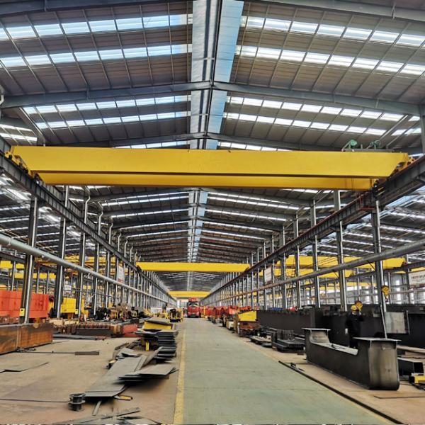 Light Duty Double Girder Beams Bridge Crane With Hoist