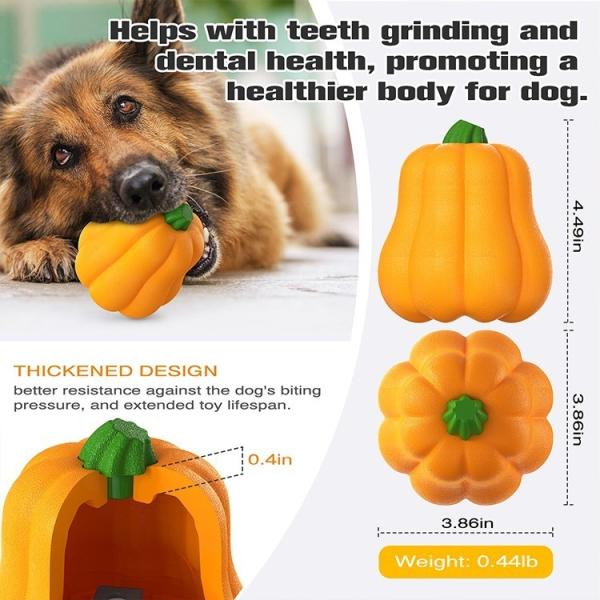 Interactive Dog Toy Pumpkin Pet Chew Toy Encourages Movement and Play Fashionable Style