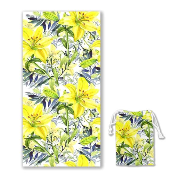 Custom logo Quick Dry Sand Proof Recycled Towel Microfiber Print Swimming Custom Beach Towel Repreve Towel