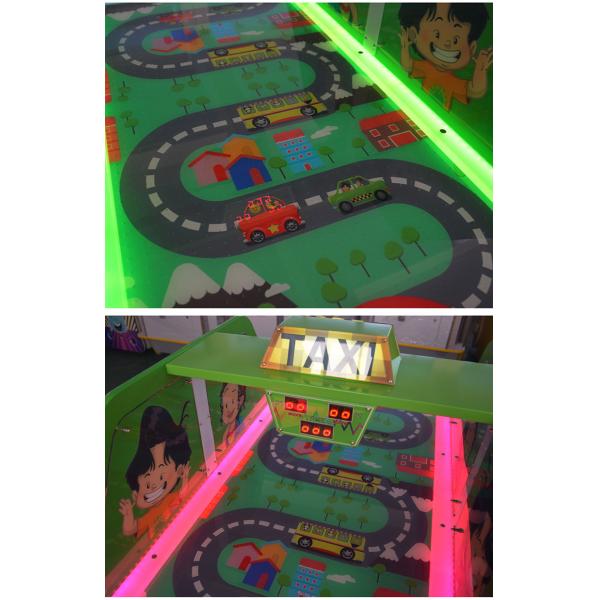 Indoor Commercial Arcade Gaming Machines Taxi Style Coin Operated Air Hockey Table