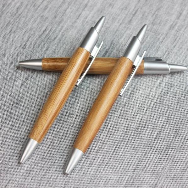 Good quality Promotional wooden ball pen  with clip