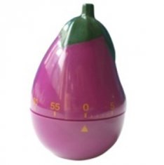 Minuterie pourpre d'horloge de compte à rebours d'aubergine