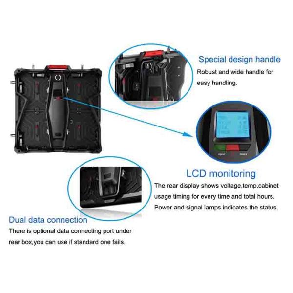 P3.91 Fine Pitch Stage Rental LED Screen , Wide Viewing Angle Good Heat Effect