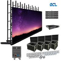 Display de tela LED de evento de parede de vídeo LED de palco flexível personalizável