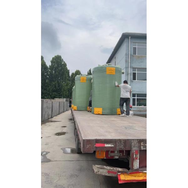 Wastewater Treatment Frp Chemical Storage Tank High Strength Filament Winding