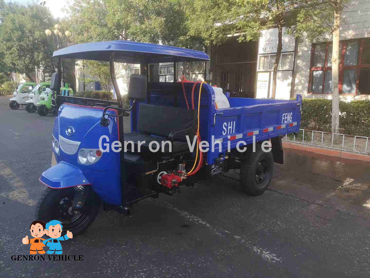 Двигатель дизеля 3 катит Genorn моторизовал трицикл груза