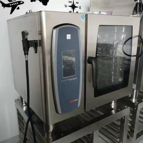 8-tray gas convection combi oven for baking French bread CE certified and 18.6kw power
