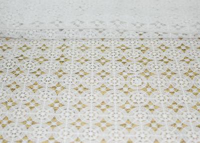 DTM French Guipure Corded Lace Fabric , 100 Polyester Chemical Lace