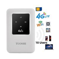 routeur sans fil de carte de sim du wifi 4g du lte 4g de mifis de 150Mbps 10Users WPS SMS avec la batterie