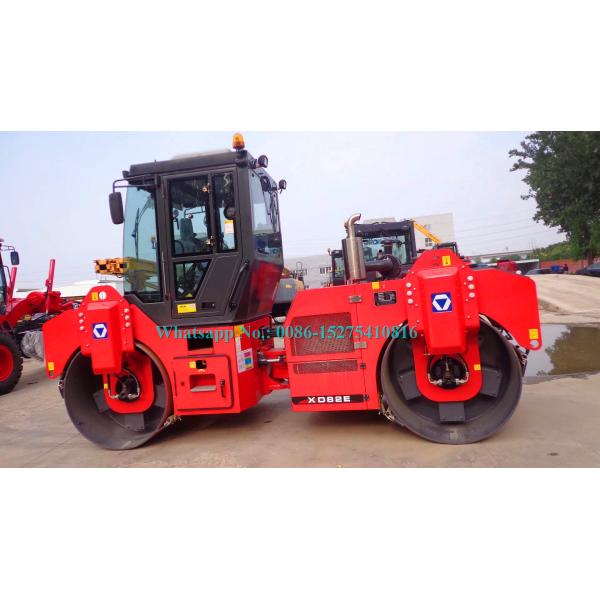 Tandem Road Construction Machinery Vibratory Road Roller 8000KG 1680mm Drum Width