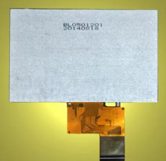 Écran LCD TFT 5,0 pouces 800 * 480 Écran tactile Interface RVB Haute luminosité