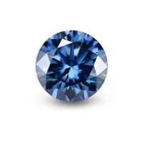 Gem Best Round Cut Dark Green Loose Mossanite Stone For Women's Wedding Bands Optical Special Effects Color Play Or Fire