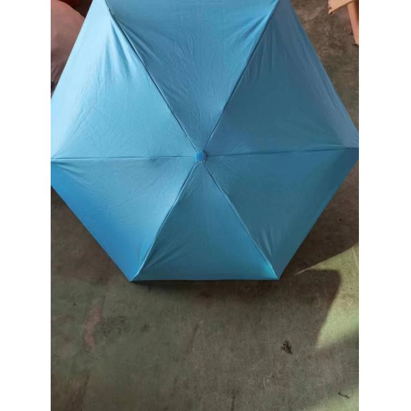Polyester Mini 5 Fold Anti UV Pill Black Coated Umbrella Rain Pocket Foldable Umbrellas