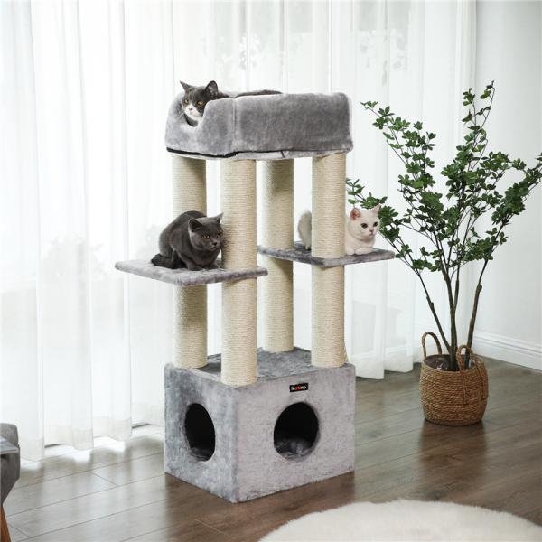 Creative Stylish Songmics Cat Tree Living Room Trendy Units Adjustable
