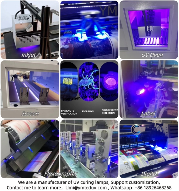 УФ светодиодный модуль 40 Вт, светодиодная УФ лампа для 3D-принтера EPSON L805 L1800, УФ светодиодная лампа для отверждения