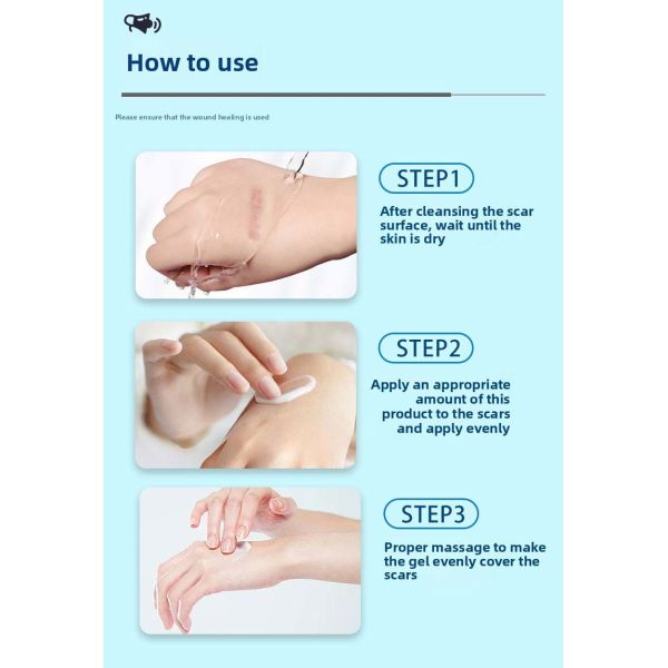 Scarred Skin Scar Removal Gel Soothing For Dermatological Pathological Scars