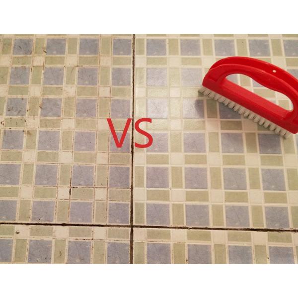 плитка 2.1in красная совместная Scrub чистка Grout формы щетки 3.5inch плоская