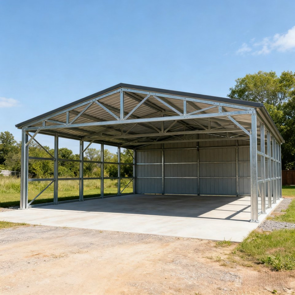 Customizable Dimensions Hurricane Proof Eco-friendly Prefabricated Steel Frame Building for Warehouse Construction