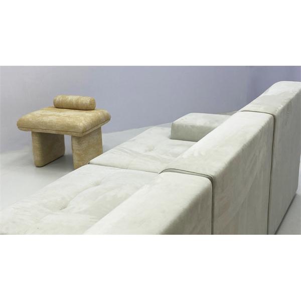 Мебель современных тканей диванов живущей комнаты стиля секционных толстых роскошная