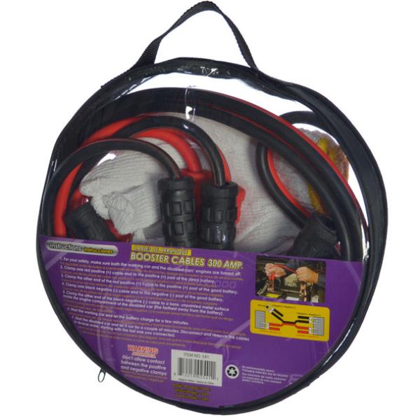 10 футовые кабели для старта автомобильных прыжков 8 калибра 300 ампер Кабель для повышения мощности