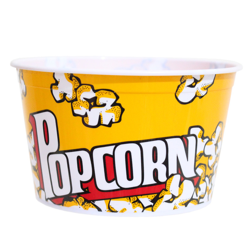 Creative Popcorn Plastic Bucket Food-Grade Multi-Purpose Cinema/Party/Retail Custom Printed