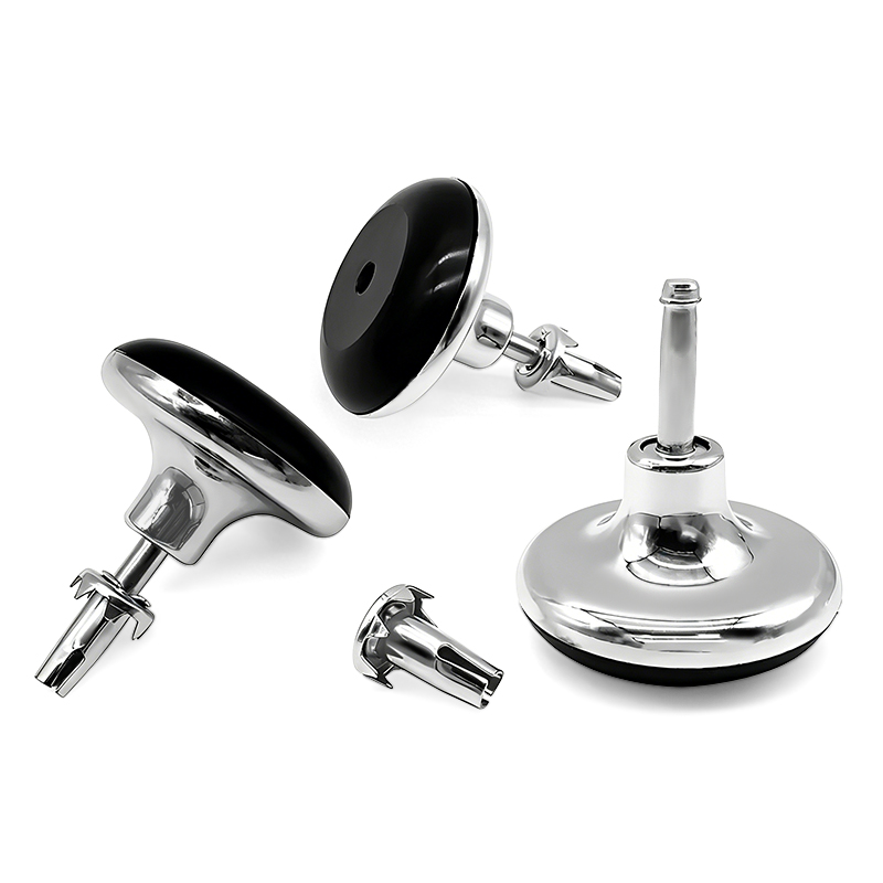 Black Plastic Plug-in Carpet Casters Sofa Support Legs Bed Feet Pads Heavy-Duty Base Brackets Furniture Hardware Accessories