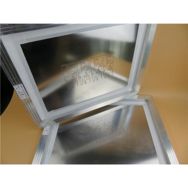 Fama de acero inoxidable del aluminio de la plantilla 520x420m m del PWB SMT de la cuña 0.12m m