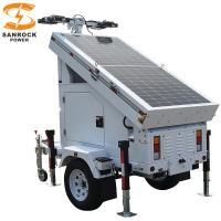 Long Lasting Solar Led Light Tower Portable Construction Light Towers With Battery 1305W