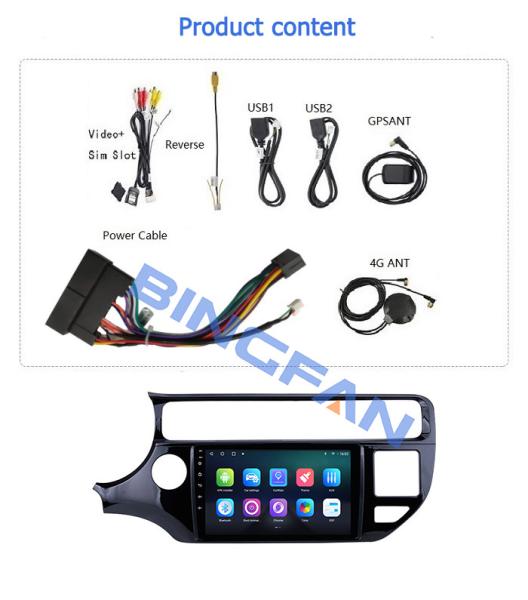 Kia Car Stereo Rio LHD 2015-2017 Kia Xcite Adaptador Android 9 polegadas 1+16GB Car Multimedia Player GPS Navegação Car Radio