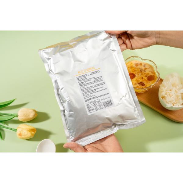 peach-gum-mango-nectar-dessert-serving Peach Gum with mango Nectar Aluminum Foil Pouch Ready-to-Eat Asian Dessert for Catering Wholesale OEM ODM Manufacturer