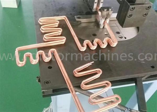 Máquina de dobra automática controlada do PLC para o tubo de alumínio da serpentina do evaporador
