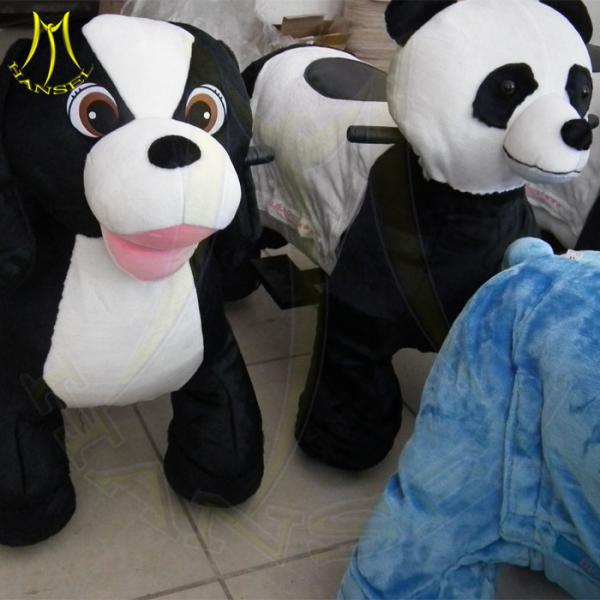 Hansel high quality battery coin operated coin op game amusment ride electronic baby swing kids 4 wheel animal bikes