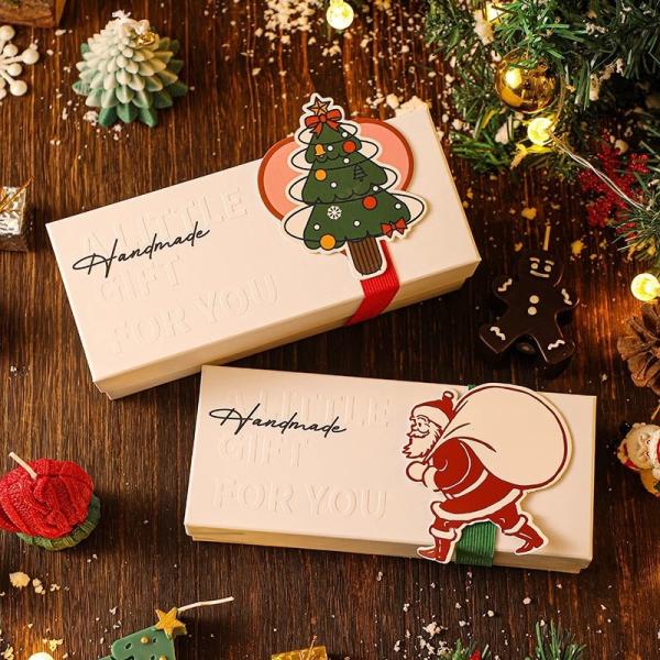 Deer Christmas Scented Candle Gift Set Handmade Soy Wax Candles With Reindeer Santa Holiday Home Decor Practical Present