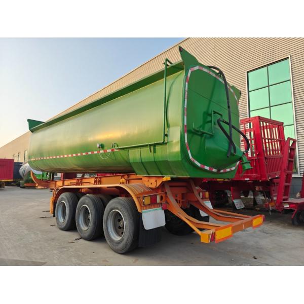 008 3 Axles 50ton Tipper Semi Dump Trailers with One Years After-sales Service 008