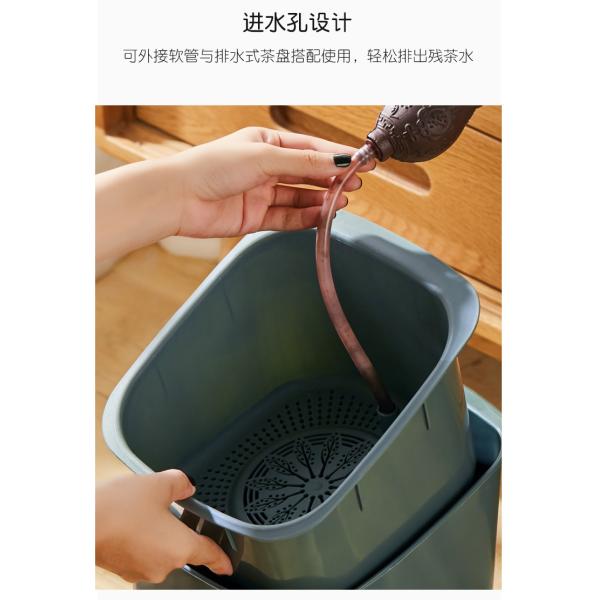 Tea Leaves Bucket Rubbish Plastic Dustbin For Kitchen Waste
