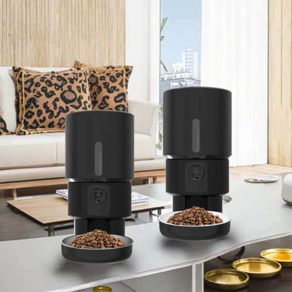 Intelligent Eco-Friendly Stainless Steel Plastic Pet Feeder Automatic Cat Dog Food Dispenser Timed Remote Voice Video Charge