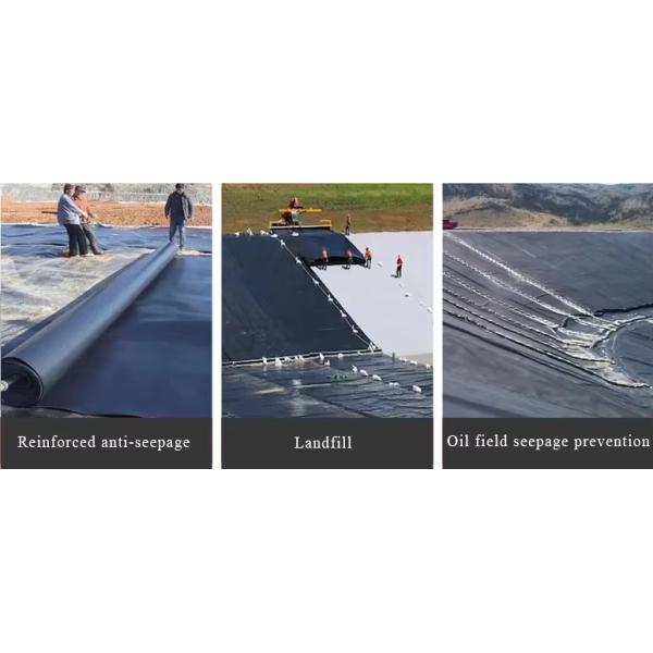 1mm Black HDPE Geomembrane For Salt Pond Linging Covering Prevent Seepage