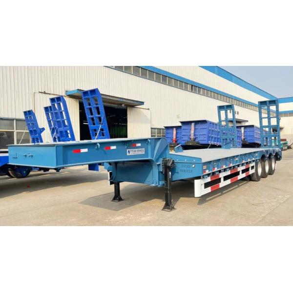 TITAN 60-100 ton Heavy Haul Equipment Excavator Lowbed Semi Trailer 2/3/4 Axle for Sale