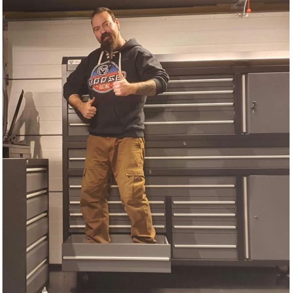 Мощный покрытый ручной тележкой для хранения инструментов