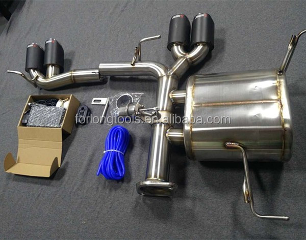 Нержавеющая сталь 304 BMW 320i E90 Отпускная система хвостовая часть переоборудована на M3 с управлением клапаном и выпускной трубой